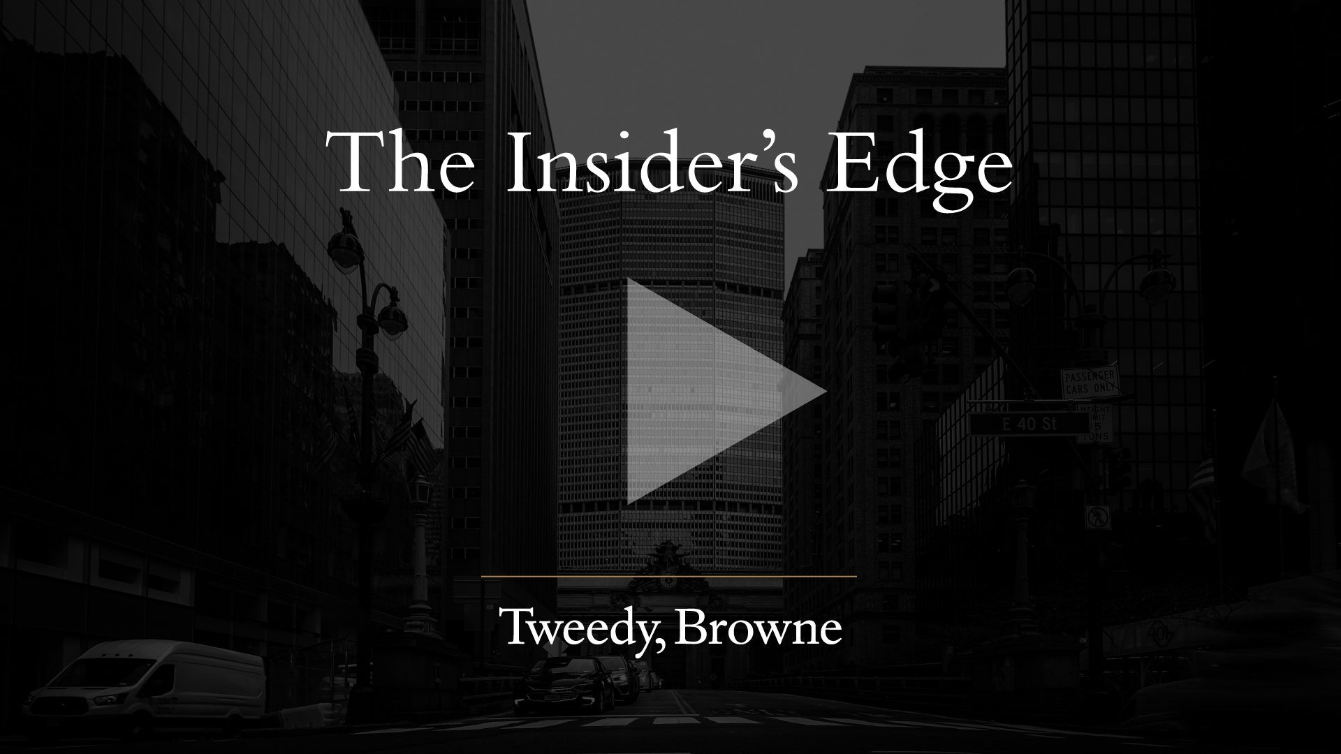 The Insider’s Edge